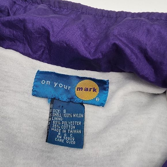 Vintage On Your‎ Mark Women's windbreaker Jacket Size small - Picture 4 of 7